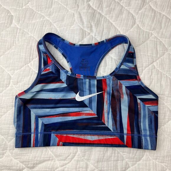 Nike Women's Dri-FIT Sports Bra M Multicolor Racerback Gym Yoga - Picture 2 of 6